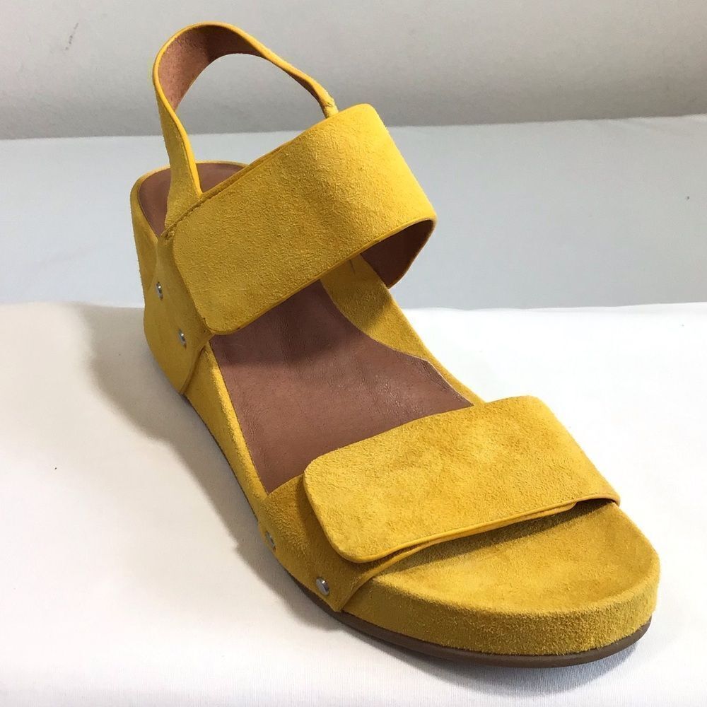 Gentle Souls Gianna Wedge Heel Sling Back Sandals Size 39